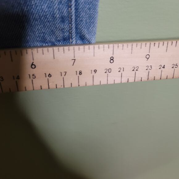 Cello High Rise Jeans Size 25‎ Blue Light Wash Straight Distressed Button Fly - Picture 10 of 11